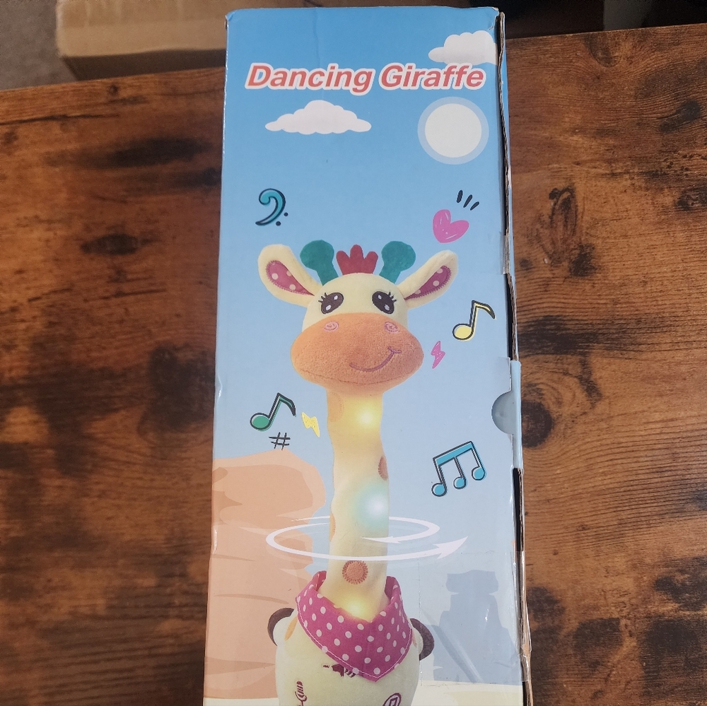 Dancing Talking Giraffe Toy, Stuffed Animal Baby Toy repeating What You Say.